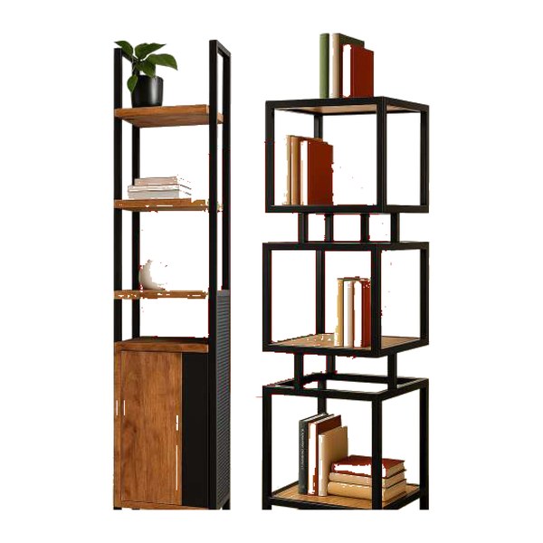 Étagère haute bois & métal — LAB STORE